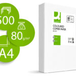 Papier couleur q-connect multifonction a4 80g/m2 unicolore jaune intense ramette 500 feuilles
