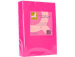 Papier couleur q-connect multifonction a4 80g/m2 unicolore rose intense ramette 500 feuilles – Image 3