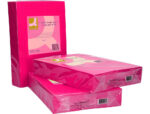 Papier couleur q-connect multifonction a4 80g/m2 unicolore rose intense ramette 500 feuilles – Image 5