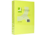 Papier couleur q-connect multifonction a4 80g/m2 unicolore jaune néon ramette 500 feuilles – Image 3