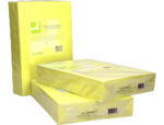 Papier couleur q-connect multifonction a4 80g/m2 unicolore jaune néon ramette 500 feuilles – Image 5