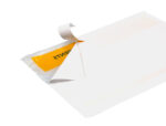 Pochette porte-documents q-connect 165x122mm auto-adhesive transparente texte francais allemand boite 100 unites – Image 4