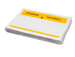 Pochette porte-documents q-connect 165x122mm auto-adhesive transparente texte francais allemand boite 100 unites – Image 5