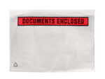 Pochette documents ci-inclus q-connect auto-adhesive       transparente 225x165mm texte  anglais paquet 100 unites – Image 2