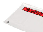 Pochette documents ci-inclus q-connect auto-adhesive       transparente 225x165mm texte  anglais paquet 100 unites – Image 3