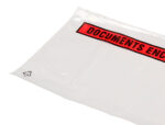 Pochette documents ci-inclus q-connect auto-adhesive       transparente 113x100mm texte  anglais paquet 100 unites – Image 3