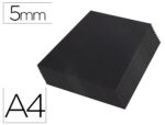 Carton entrecolle liderpapel a4 epaisseur 5mm unicolore    noir
