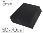 Carton entrecolle liderpapel 50x70cm epaisseur 5mm         unicolore noir
