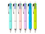 Stylo-bille liderpapel 5 en 1 pointe 0.5mm trait 0.7mm rétractable 4 couleurs d'encre porte-mine 0.5mm gomme – Image 2