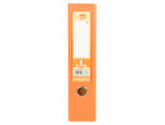 Classeur levier liderpapel a4 documenta carton rembordé 1,9mm dos 75mm rado métallique coloris orange – Image 5