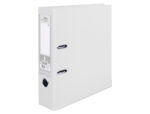 Classeur levier liderpapel a4 documenta carton rembordé pvc 1,9mm dos 75mm rado métallique coloris blanc – Image 4