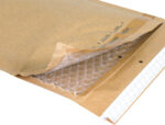 Pochette bulles d'air q-connect 120x215mm 82g kraft matelasse rabat droit auto-adhesive sans fenetre lot 100 unites – Image 3