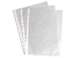 Pochette q-connect polypropylène lisse 10/100e perforée cristal antistatique a4 210x297mm boite de 100 unites – Image 5