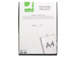 Pochette q-connect polypropylène lisse 10/100e perforée cristal antistatique a4 210x297mm boite de 100 unites – Image 4