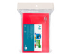 Pochette enveloppe liderpapel polypropylène 180 microns a6 148x105mm 50f fermeture bouton transparent rouge – Image 9