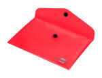 Pochette enveloppe liderpapel polypropylène 180 microns a6 148x105mm 50f fermeture bouton transparent rouge – Image 6