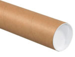 Tube porte-documents q-connectcarton encolle 1,8mm format   a3/a2 40x430mm couvercle      plastique tres resistant – Image 3