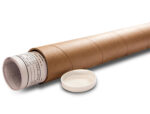 Tube porte-documents q-connectcarton encolle 1,8mm format   a3/a2 40x430mm couvercle      plastique tres resistant – Image 4