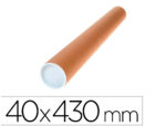 Tube porte-documents q-connectcarton encolle 1,8mm format   a3/a2 40x430mm couvercle      plastique tres resistant
