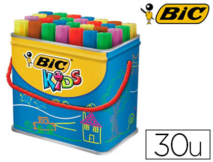 97767g-1.jpg Marqueur bic kids décoralo inodore inséchable air pointe ogive indéformable bloquée couleurs très vives pot 30 unités – Image 1