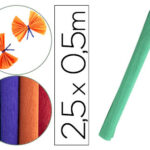 Papier crepon liderpapel rouleau 50cmx2,5m 85gr        coloris vert
