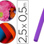 Papier crepon liderpapel rouleau 50cmx2,5m 85gr        coloris violet