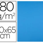 Papier cartonne liderpapel 50x65cm 180gr coloris         turquoise paquet 25 feuilles