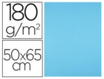 Papier cartonne liderpapel 50x65cm 180gr coloris bleu    ciel paquet 25 feuilles