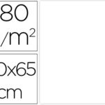Papier cartonne liderpapel 50x65cm 180gr coloris blanc   paquet 25 feuilles