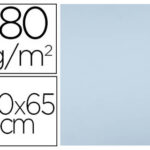 Papier cartonne liderpapel 50x65cm 180gr coloris bleu    paquet 25 feuilles