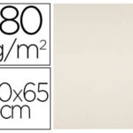 Papier cartonne liderpapel 50x65cm 180gr coloris creme   paquet 25 feuilles