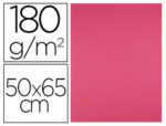 Papier cartonne liderpapel 50x65cm 180gr coloris fuchsia paquet 25 feuilles