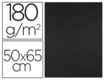 Papier cartonne liderpapel 50x65cm 180gr coloris noir    paquet 25 feuilles