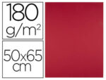 Papier cartonne liderpapel 50x65cm 180gr coloris rouge   noel paquet 25 feuilles