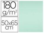Papier cartonne liderpapel 50x65cm 180gr coloris vert    paquet 25 feuilles