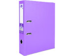 Classeur levier liderpapel documenta a4+ carton remborde dos 75mm rado metallique      coloris lilas – Image 2