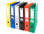 Classeur levier liderpapel documenta a4+ carton remborde dos 75mm rado metallique      coloris assortis clasic – Image 2