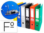 Classeur levier liderpapel documenta a4+ carton remborde dos 75mm rado metallique      coloris assortis clasic