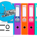 Classeur levier liderpapel documenta a4+ carton remborde dos 75mm rado metallique      coloris assortis trending