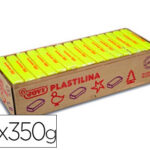 Pâte à modeler jovi plastilina végétale coloris jaune 350g