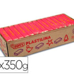 Pâte à modeler jovi plastilina végétale coloris rouge 350g