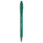 Stylo-bille paper mate flexgrip ultra écriture moyenne 0.7mm encre douce corps strié anti-glisse rétractable vert
