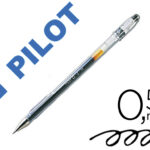 Stylo-bille pilot g1 7 écriture moyenne 0.7mm encre gel corps translucide couleur dense noir