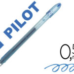 Stylo-bille pilot g1 7 écriture moyenne 0.5mm encre gel corps translucide couleur dense bleu
