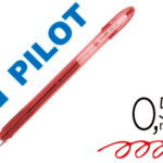 Stylo-bille pilot g1 7 écriture moyenne 0.5mm encre gel corps translucide couleur dense rouge