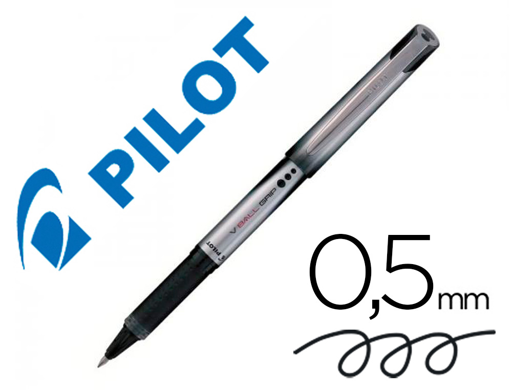 98872g-1.jpg Roller pilot vball 5 pointe métal grip couleur noir – Image 1