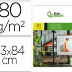Bloc conférence liderpapel 63x84cm papier uni 80g/m2 conventions réunions 50f